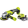 Ryobi ONE+ 115mm Angle Grinder Kit (1 x 3.0Ah Battery) 18V R18AG-130S