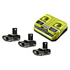 Ryobi ONE+ Dual Port Parallel Charger Kit (3x 2.0Ah Battery) 18V RC18240-320