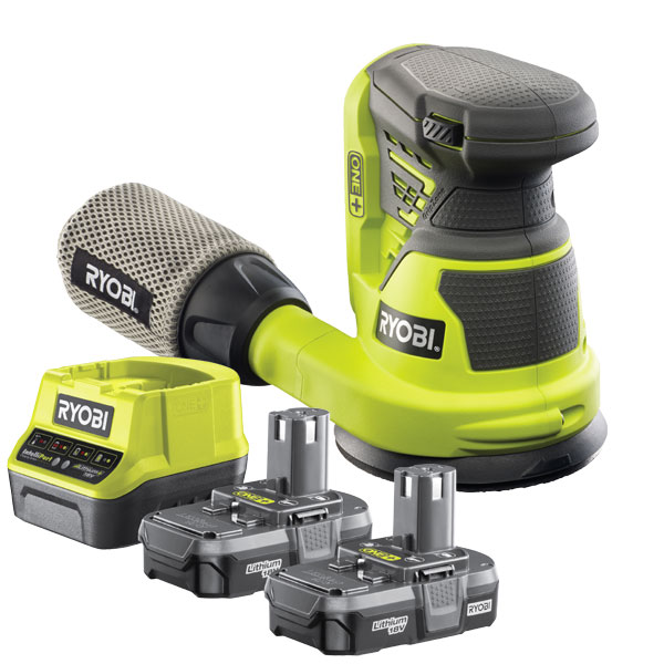 Ryobi ONE+ Random Orbital Sander Starter Kit R18ROS-213